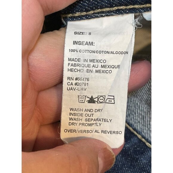 Tommy Hilfiger Flag Pocket Boyfriend Boot Cut Jeans Authentic Size 8 - Picture 6 of 7